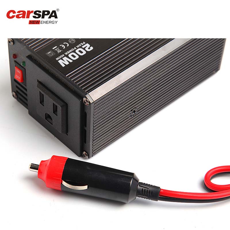 CAR201-200 Watts Modified Sine Wave Car Power Inverter With USB Port
